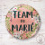 Badge Fleuri Team du Marié