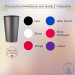 Guide des couleurs de Gobelets personnalisés "Time to Drink Champagne" Argentés