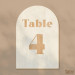 Numéro de table en bois Funky