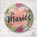 Badge Fleuri pour EVJF "La Mariée"