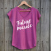 T-shirt Future Mariée Rose Framboise écriture Blanche