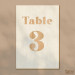 Numéro de table en bois Funky
